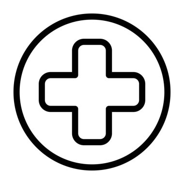 Çemberin içinde tıbbi haç sembolü