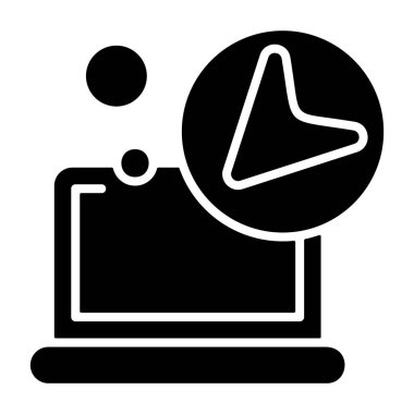 Beyaz arkaplanda izole edilmiş simge ve siyah işareti al