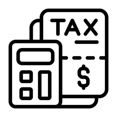 vergi simgesi işaret vektörü illüstrasyonu 