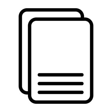 Belge simgesi, basit vektör çizim