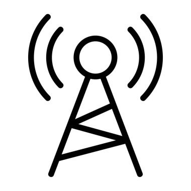 Transmission icon, black sign isolated on white background