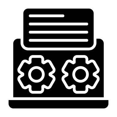 Collaboration icon, black sign isolated on white background