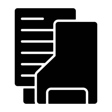 Beyaz arkaplan, vektör illüstrasyonunda Dizin simgesini aç 