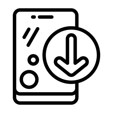 Akıllı telefon ekranından uygulama simgesi indiriliyor