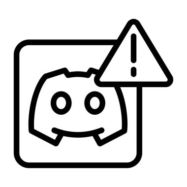 İçerideki logoda uyarı sembolü görünüyor