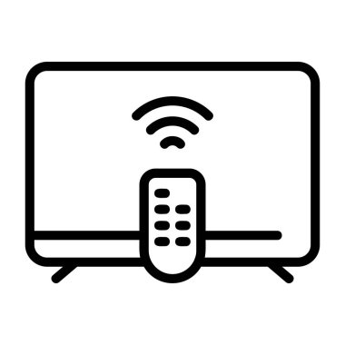 Akıllı TV - Pazarlama projeleri için temiz vektör simgesi