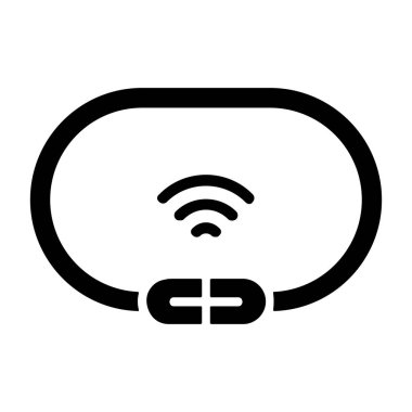 Akıllı Bisiklet Kilidi - iş kimliği için temiz vektör simgesi