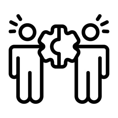 Projeler için temiz vektör simgesi, Takım Sinerjisi