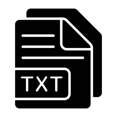 Beyaz geri gorund, vektör illüstrasyonu üzerine metin dosyası simgesi  