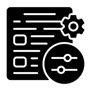 Kullanışlı modern vektör simgesi, teknik seçenekler