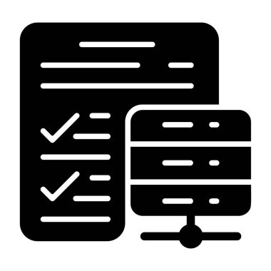 Faydalar sunuluyor - düz tasarımda en az özetlenen simge