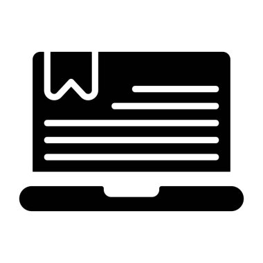 Açık dizüstü bilgisayarda dijital kitap okunuyor