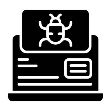 Tarama sırasında hata simgesini gösteren bilgisayar