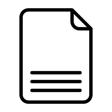 beyaz arka gorund, vektör illüstrasyonundaki dosya simgesi  