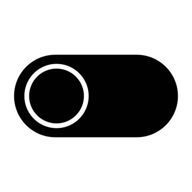 Beyaz geri gorund üzerindeki düğme simgesini aç / kapat, vektör illüstrasyonuName