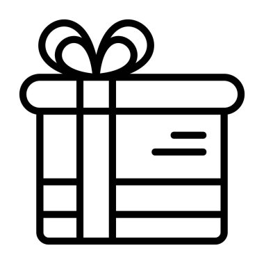 İçinde kurdele ve fiyonk olan bir hediye kutusu.