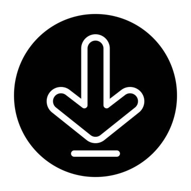 Aşağı doğru ok simgesini kalın tut