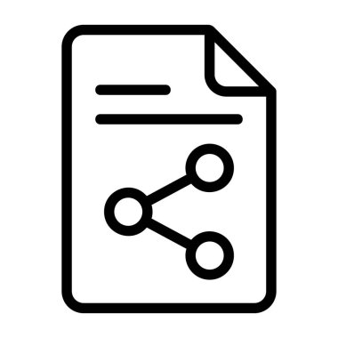 Beyaz geri gorund, vektör illüstrasyonunda dosya paylaşım simgesi  