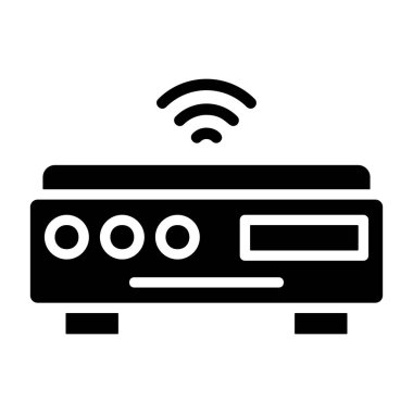 Kablosuz yönlendirici sinyal simgesi yayıyor