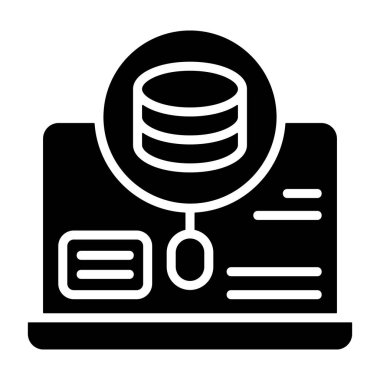 Veritabanı - Keskin çizgileri olan minimalist simge