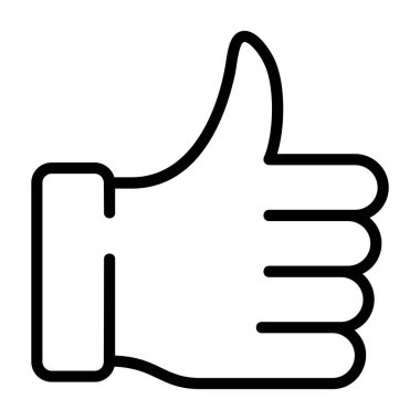 Basit, çizilmiş el işareti.