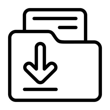 Dizin simgesini beyaz geri gorund, vektör illüstrasyonuna indir 