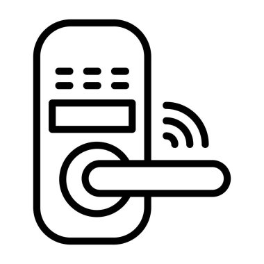 Akıllı Kilit vektör resimleme