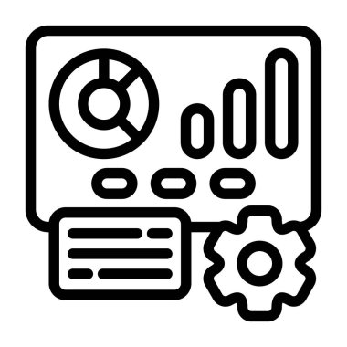 İş Sunumu - Düz tasarımda en az özetlenen simge