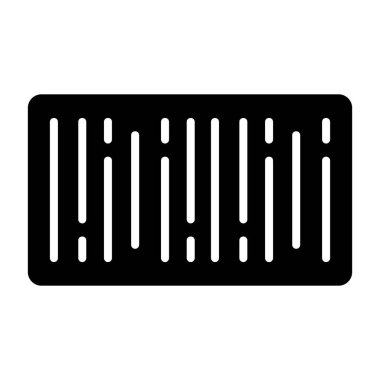 Barkod - düzenli asgari tasarımı olan simge