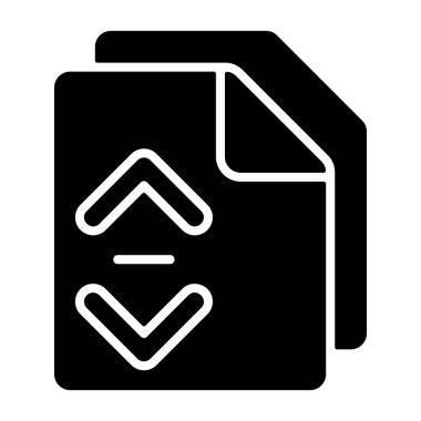 dosya belgesi vektör illüstrasyonu