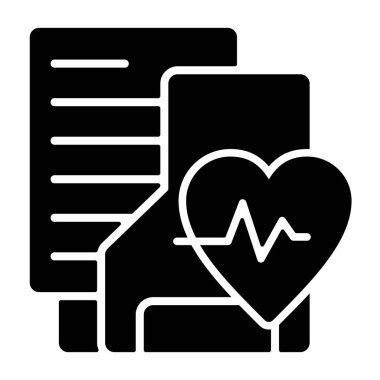 Dijital kullanım için ince çizgi simgesi, tıbbi dizin