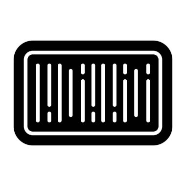 Barkod - düzenli asgari tasarımı olan simge