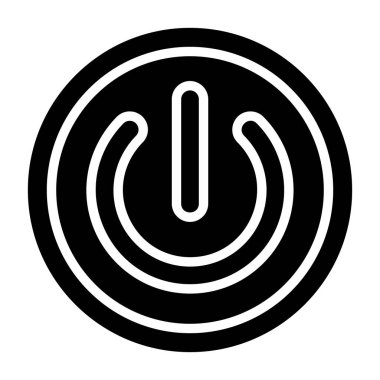 güç düğmesi simgesi, basit illüstrasyon