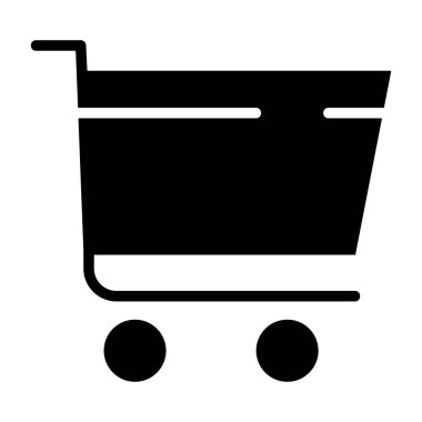 Alışveriş Arabası - net sunum için hazırlanmış zarif vektör simgesi