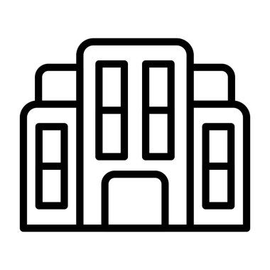 Hastane vektör simgesi, özet tasarımı 