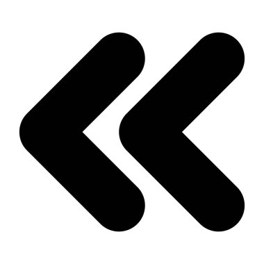 Beyaz arkaplanda Sembol Çift Sol simgesi, vektör illüstrasyonu 