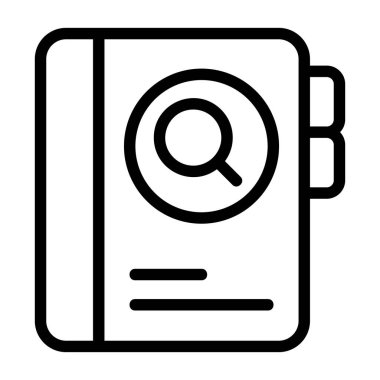 Beyaz arkaplan, vektör illüstrasyonundaki Kişi simgesini ara 