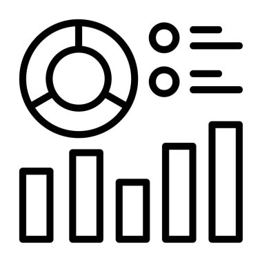 Analitik Grafik - kalite sunumu için geliştirilmiş rafine vektör simgesi