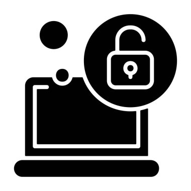 gliflerin renk ikonu vektör illüstrasyonunu kilitle 