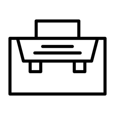 İş Portföyü - Beyaz tuval üzerine hafif simge yerleştirildi