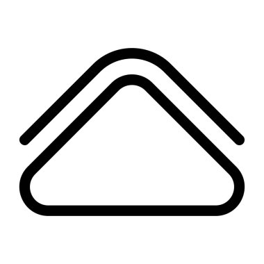 Beyaz arkaplanda Katı Ok Simgesi, vektör illüstrasyonuName 