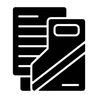 Beyaz geri gorund üzerindeki şablon dizini simgesi, vektör illüstrasyonu 