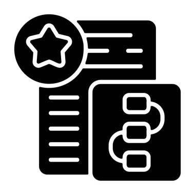 Plan perks icon, black sign isolated on white background