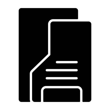 Dijital kullanım, dizin için basit ince çizgi simgesi