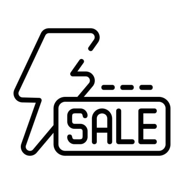 Fiyat Etiketi Satış Simgesi Vektör Çizimi 