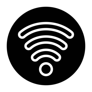 WiFi simgesini işaret illüstrasyon vektör