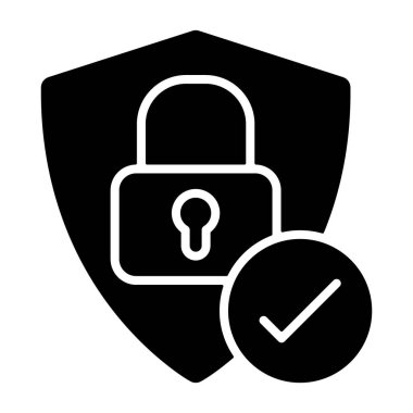 Koruma simgesi işaret vektör illüstrasyonu 