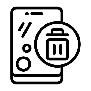 Beyaz arkaplan, vektör illüstrasyonundaki simgeyi kaldır 