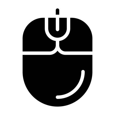 Beyaz arkaplanda bilgisayar fare simgesi, vektör illüstrasyonu 