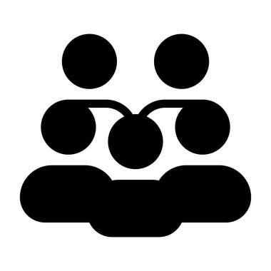 Beyaz arkaplan üzerinde İşgücü Birliği simgesi, vektör illüstrasyonu 